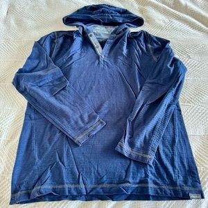 Eddie Bauer Hooded Pullover Long Sleeve Shirt